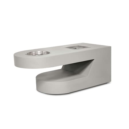 The Outdoor Plus 60 Rectangular Dana Fire Table, Powder Coated Metal, Pewter, Match Lit with Flame Sense, Liquid Propane OPT-DANPC60FSML-PEW-LP